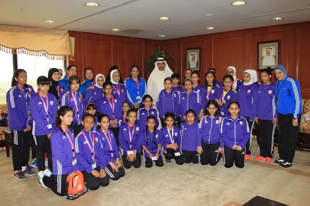 أستقبل الدكتور/حمود فليطح الشمري مدير عام الهيئة العامة للرياضة بالإنابة أمين سر نادى فتيات 